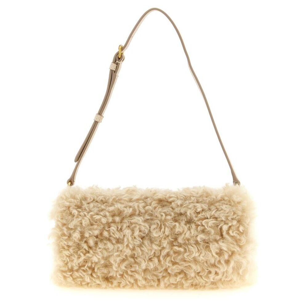 Stella McCartney Beige Polyester Clutch Women's Bag